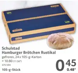 Selgros Schulstad Hamburger Brötchen Rustikal Angebot