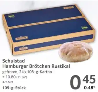 Selgros Schulstad Hamburger Brötchen Rustikal Angebot