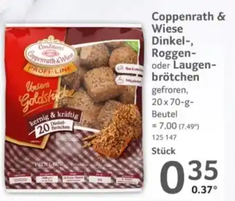 Selgros Coppenrath & Wiese Dinkel-, Roggen- oder Laugen- brötchen Angebot