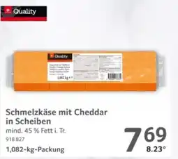 Selgros Schmelzkäse mit Cheddar in Scheiben Angebot