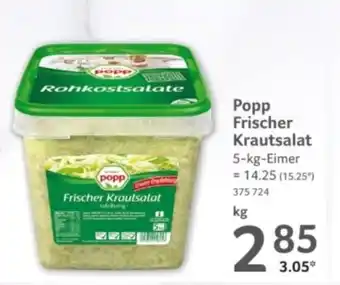 Selgros Popp Frischer Krautsalat Angebot