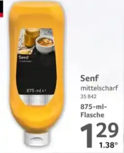 Selgros Senf mittelscharf Angebot