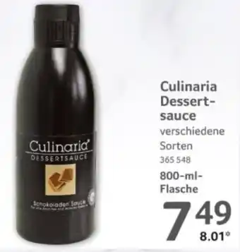 Selgros Culinaria Dessert- sauce Angebot