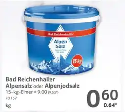 Selgros Bad Reichenhaller Alpensalz oder Alpenjodsalz Angebot