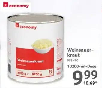 Selgros economy Weinsauerkraut Angebot