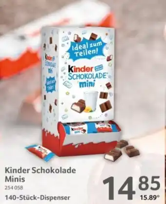 Selgros Kinder Schokolade Minis Angebot