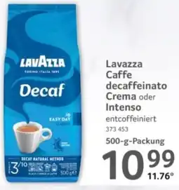 Selgros Lavazza Caffe decaffeinato Crema oder Intenso Angebot