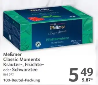 Selgros Meẞmer Classic Moments Kräuter-, Früchte- oder Schwarztee Angebot