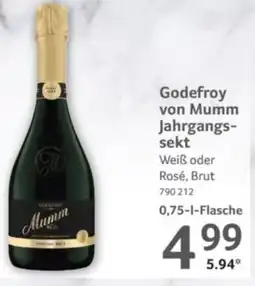 Selgros Godefroy von Mumm Jahrgangs- sekt Angebot