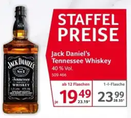 Selgros Jack Daniel's Tennessee Whiskey Angebot