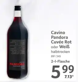 Selgros Cavino Pandora Cuvée Rot oder Weiß Angebot