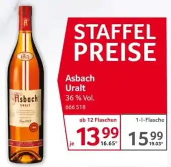 Selgros Asbach Uralt Angebot