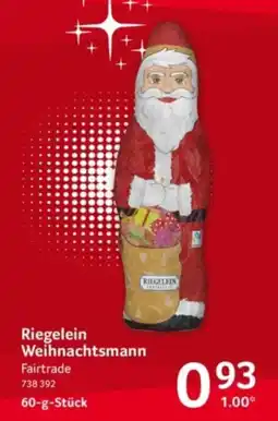 Selgros Riegelein Weihnachtsmann Angebot