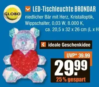 V Baumarkt LED-Tischleuchte BRONDAR Angebot