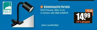 V Baumarkt EGLO Klemmleuchte Portella Angebot