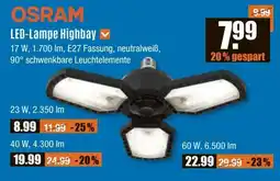 V Baumarkt OSRAM LED-Lampe Highbay Angebot