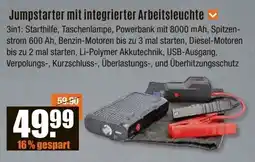 V Baumarkt Jumpstarter mit integrierter Arbeitsleuchte Angebot