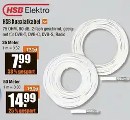 V Baumarkt HSB Elektro HSB Koaxialkabel 25 Meter Angebot