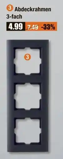 V Baumarkt Abdeckrahmen 3-fach Angebot