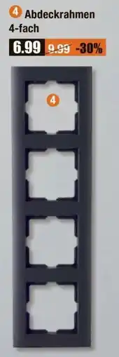 V Baumarkt Abdeckrahmen 4-fach Angebot
