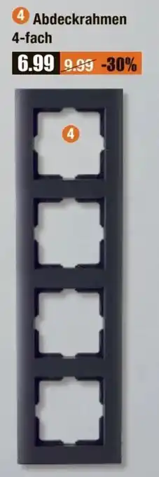 V Baumarkt Abdeckrahmen 4-fach Angebot