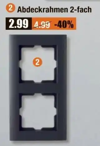 V Baumarkt Abdeckrahmen 2-fach Angebot