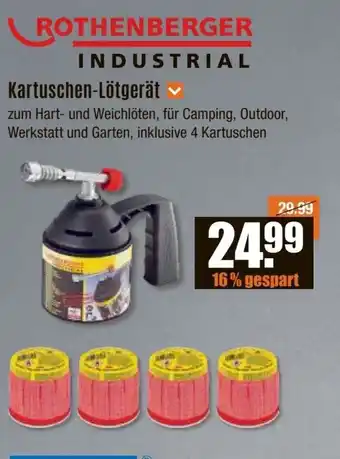 V Baumarkt ROTHENBERGER INDUSTRIAL Kartuschen-Lötgerät Angebot