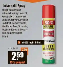 V Baumarkt Universalöl Spray Angebot