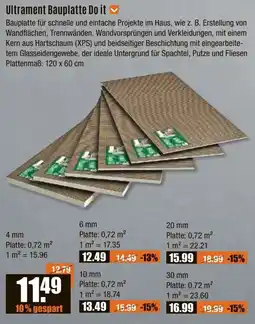 V Baumarkt Ultrament Bauplatte Do it Angebot