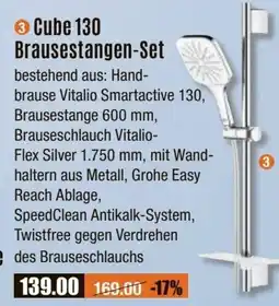 V Baumarkt GROHE Cube 130 Brausestangen-Set Angebot