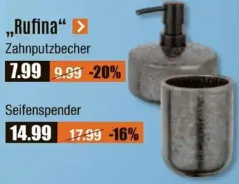 V Baumarkt Zahnputzbecher und Seifenspender ,, ,,Rufina" Angebot