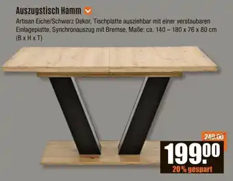 V Baumarkt Auszugstisch Hamm Angebot