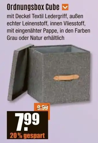 V Baumarkt Ordnungsbox Cube Angebot