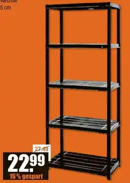 V Baumarkt Haushaltsregal mit 5 Böden Angebot