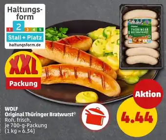 PENNY WOLF Original Thüringer Bratwurst Angebot