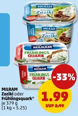 PENNY MILRAM Zaziki oder Frühlingsquark Angebot