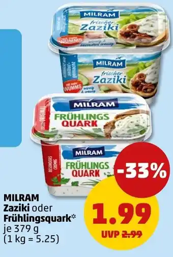 PENNY MILRAM Zaziki oder Frühlingsquark Angebot