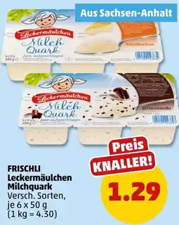 PENNY FRISCHLI Leckermäulchen Milchquark Angebot