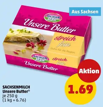 PENNY SACHSENMILCH Unsere Butter Angebot