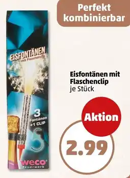 PENNY Eisfontänen mit Flaschenclip Angebot