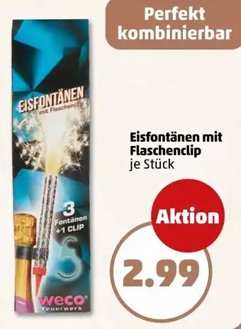 PENNY Eisfontänen mit Flaschenclip Angebot
