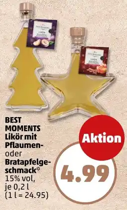 PENNY BEST MOMENTS Likör mit Pflaumen- oder Bratapfelgeschmack Angebot