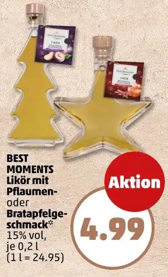 PENNY BEST MOMENTS Likör mit Pflaumen- oder Bratapfelgeschmack Angebot