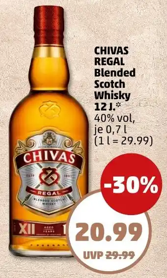 PENNY CHIVAS REGAL Blended Scotch Whisky Angebot