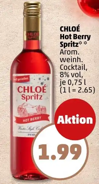 PENNY CHLOÉ Hot Berry Spritz Angebot