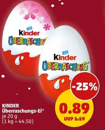 PENNY KINDER Überraschungs-Ei Angebot