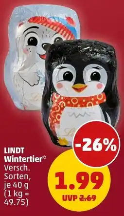 PENNY LINDT Wintertier Angebot