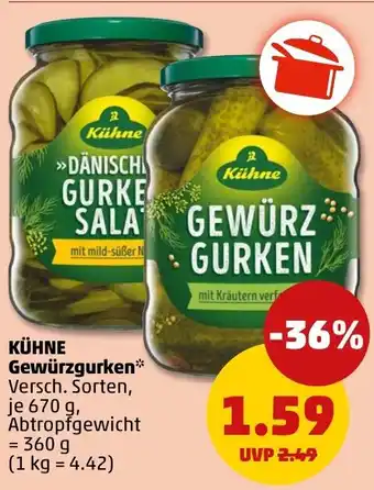 PENNY KÜHNE Gewürzgurken Angebot