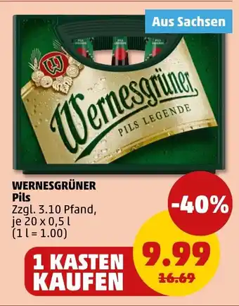 PENNY WERNESGRÜNER Pils Angebot