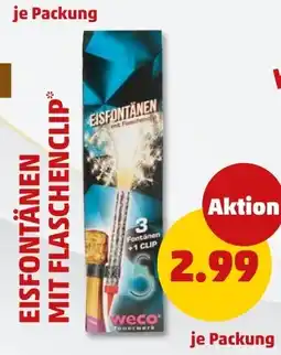 PENNY Eisfontänen mit flaschenclip Angebot